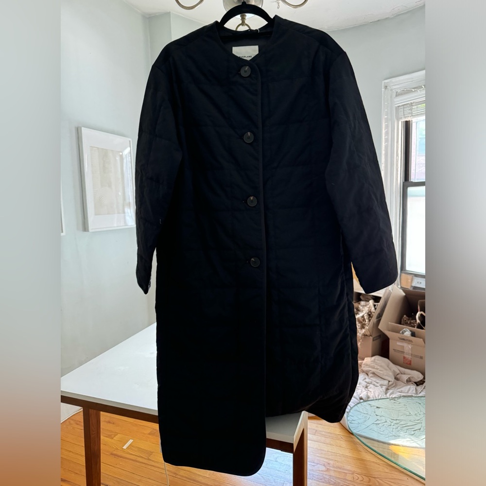 everlane xxs black coat